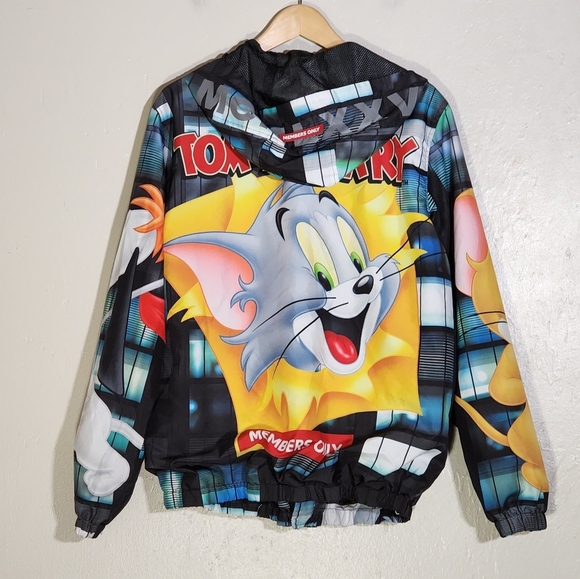 Members Only Tom and Jerrt Character Print Jacket - Picture 1 of 8